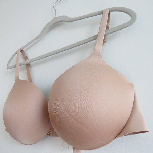 SKIMS Ultimate Push Up Plunge Bra in Clay - Size 36DD - Picture 6 of 10